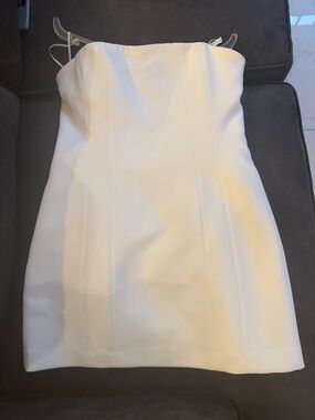 ALC White Strapless Elizabeth Mini Dress